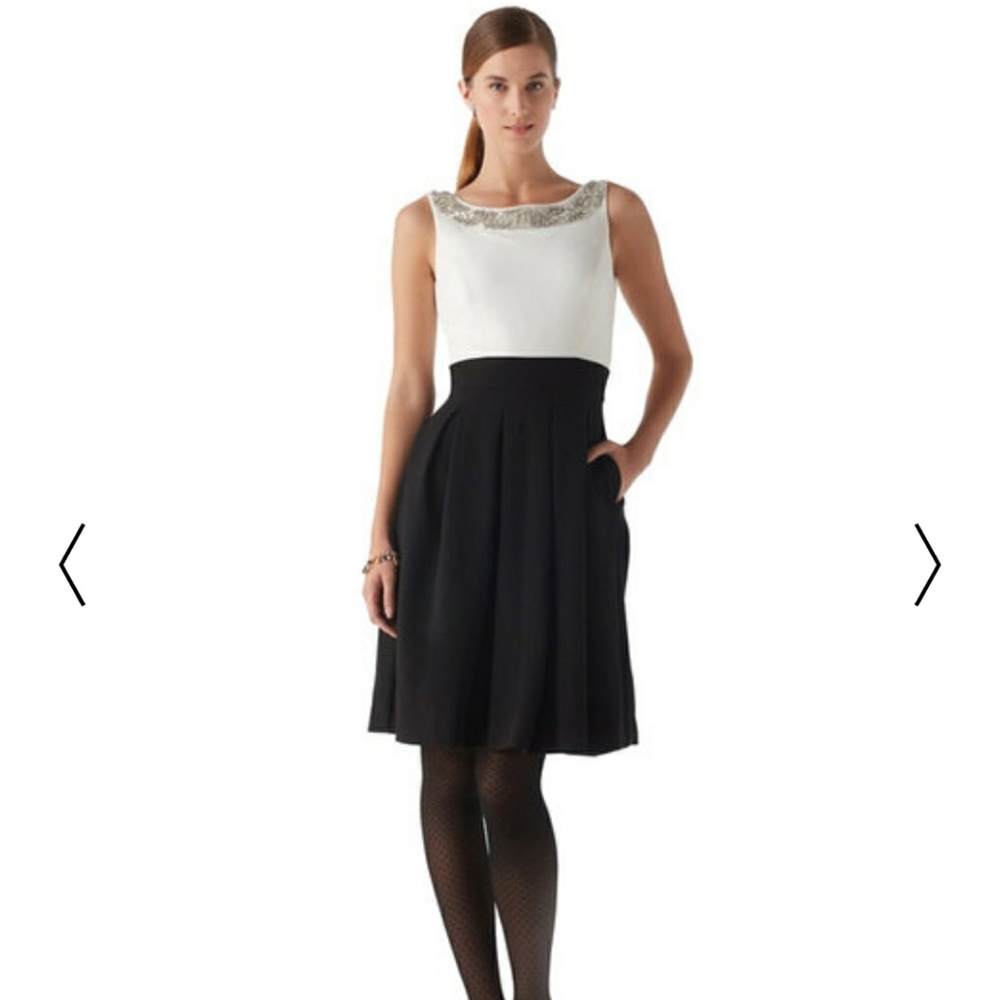 Knee length flattering fit and flare dress